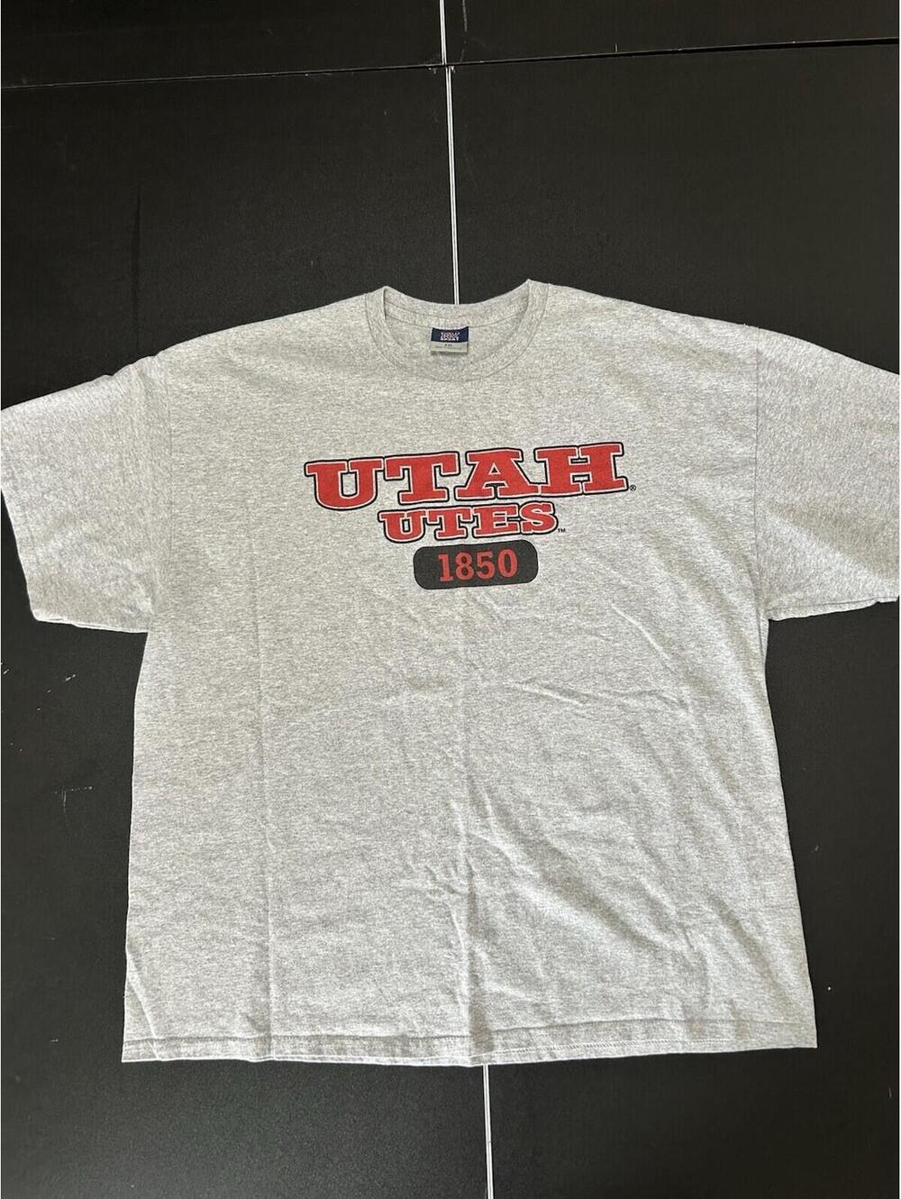 VINTAGE Utah Utes T-Shirt XXL 2XL NCAA Collegiate Crew Neck Tee Unisex Casual